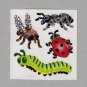 Sandylion Bugs caterpillar ladybug ant bee wasp Stickers Rare Vintage PM457