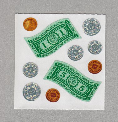 Sandylion Money Stickers Rare Vintage PM460