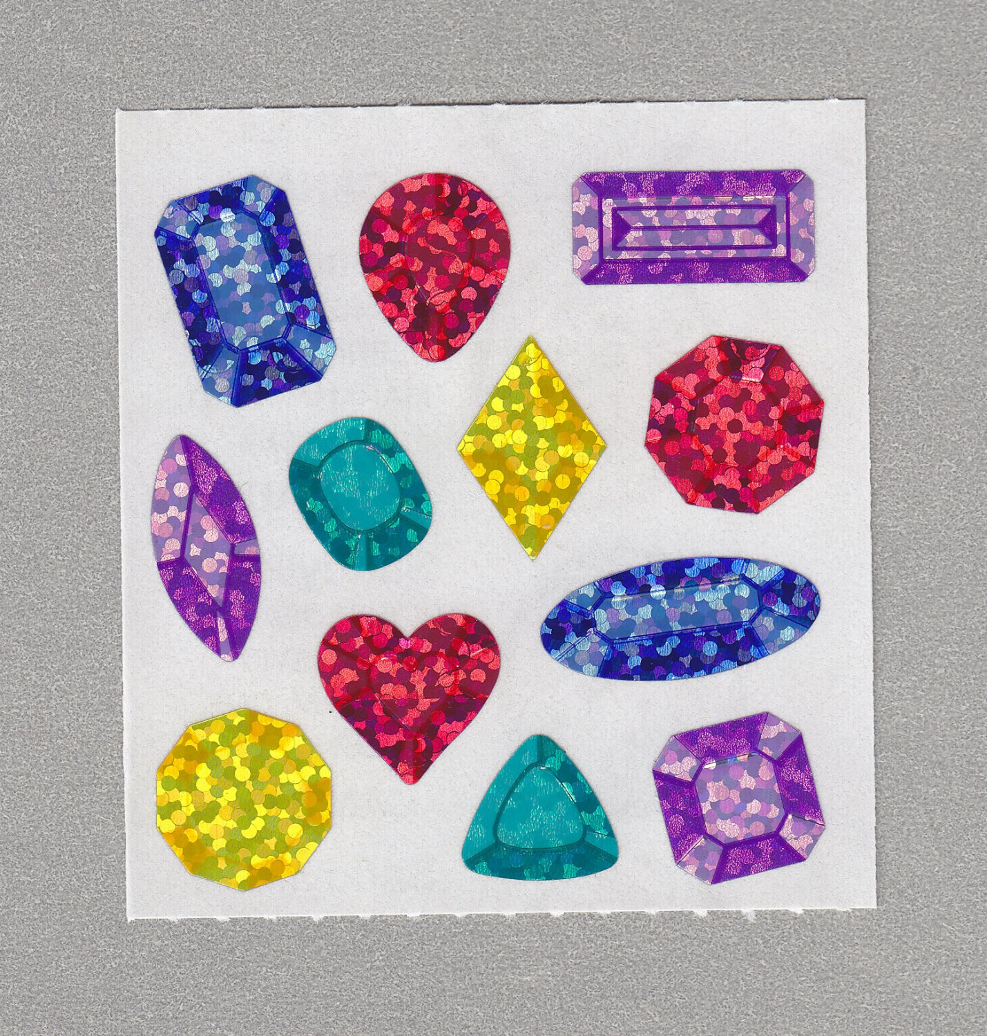 Sandylion Jewels Jewelery ruby diamond gems Stickers Rare Vintage PM482