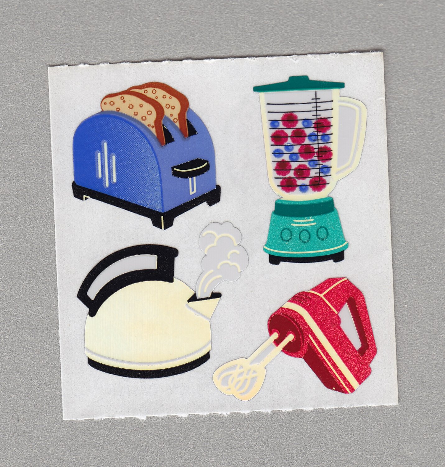 Sandylion Kitchen Appliances Stickers Rare Vintage PM483