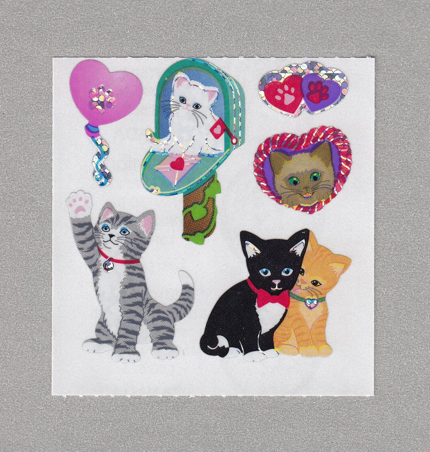 Sandylion Kitten Love Stickers Rare Vintage PM511