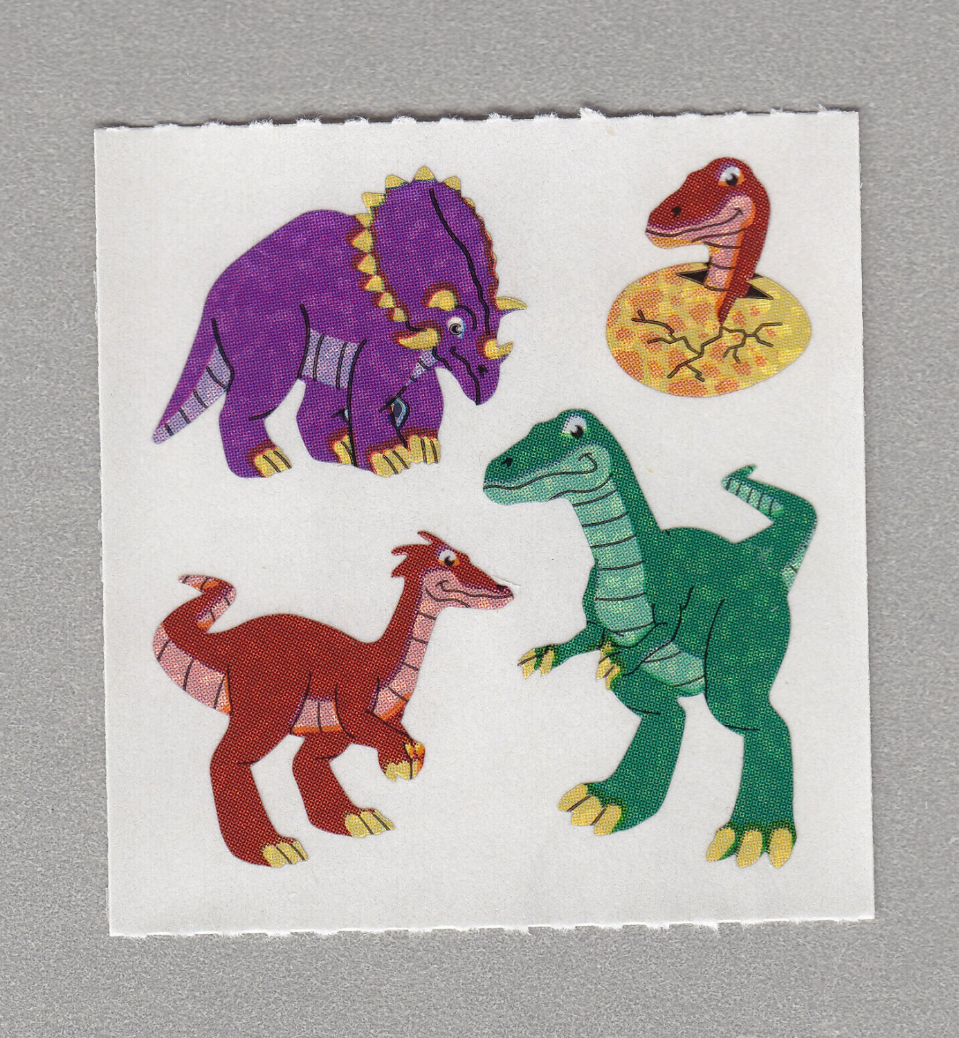 Sandylion Dinosaurs with Egg Stickers Rare Vintage PM520