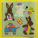 Sandylion Bunnies with Eggs Easter Rabbit Bunnies Stickers Rare Vintage KK313