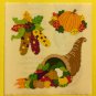 Sandylion Autumn Harvest Thanksgiving Pumpkin Indian Corn Stickers Rare Vintage KK404