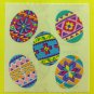 Sandylion Ukranian Eggs Easter Colored Stickers Rare Vintage KK406