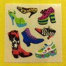 Sandylion Shoes Funky Cowboy Boots Sneakers Platform Stickers Rare Vintage KK419