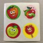 Sandylion Scratch and Sniff Smelly Apple Stickers Retro Rare Vintage KK500