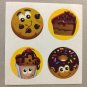 Sandylion Scratch and Sniff Smelly Chocolate Stickers Retro Rare Vintage KK505