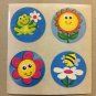 Sandylion Scratch and Sniff Smelly Flowers Stickers Retro Rare Vintage KK507