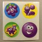Sandylion Scratch and Sniff Smelly Grape Stickers Retro Rare Vintage KK508