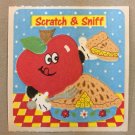 Sandylion Scratch and Sniff Smelly APPLE Pie Stickers Retro Rare Vintage SF01
