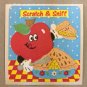 Sandylion Scratch and Sniff Smelly APPLE Pie Stickers Retro Rare Vintage SF01