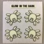 Sandylion Glow in the Dark SPIDERS Halloween Stickers Retro Rare Vintage HG07