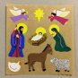 Sandylion Nativity Religious Christmas Stickers Retro Rare Vintage XKK152