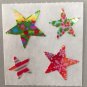 Sandylion Mother of Pearl Stickers MOP Christmas Stars Retro Rare Vintage XMOP160