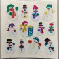 Sandylion Christmas Stickers Snowmen Snowman Retro Rare Vintage XPM67