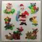 Sandylion Christmas Stickers Santa Animal Pig Raccoon Turtle Presents Retro Rare Vintage XPM71
