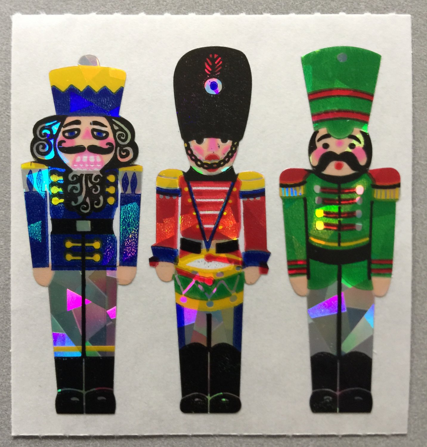 Sandylion Christmas Stickers Toy Soldiers Retro Rare Vintage XPM79