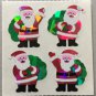 Sandylion Christmas Stickers Santa & Sack Presents Retro Rare Vintage XPM81