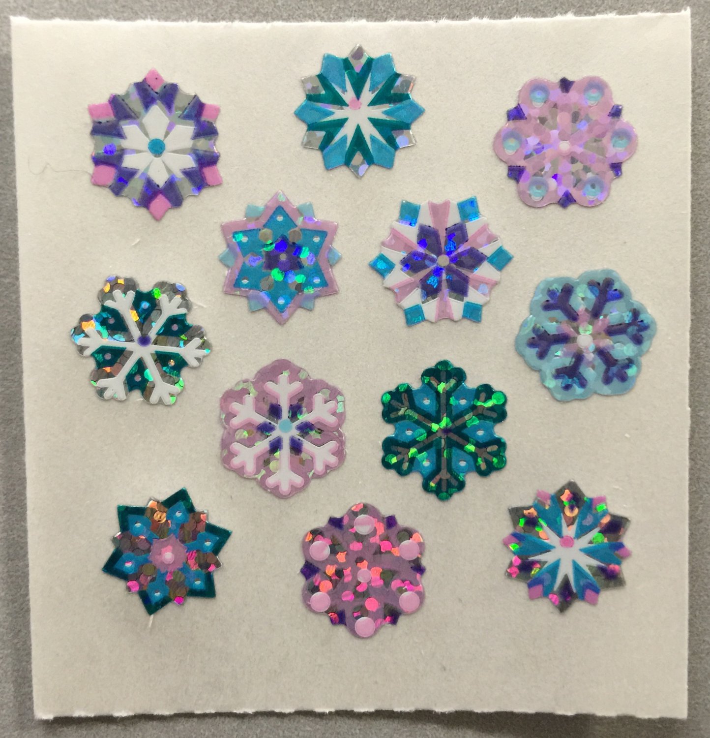 Sandylion Christmas Stickers Snowflakes Micro Retro Rare Vintage XPM84