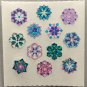 Sandylion Christmas Stickers Snowflakes Micro Retro Rare Vintage XPM84