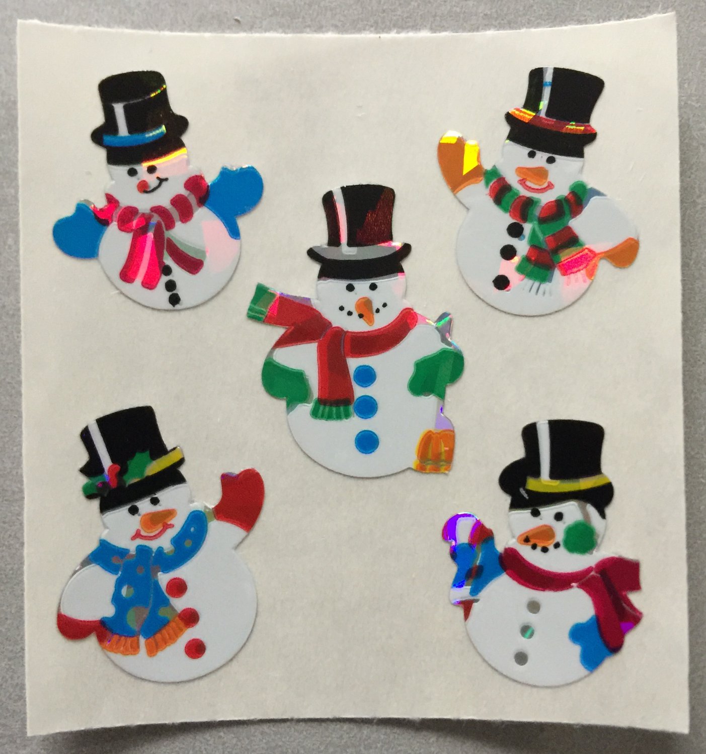 Sandylion Christmas Stickers Snowmen Snowman Mini Retro Rare Vintage XPM87