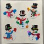 Sandylion Christmas Stickers Snowmen Snowman Mini Retro Rare Vintage XPM87