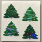 Sandylion Christmas Stickers Trees Mini Retro Rare Vintage XPM90