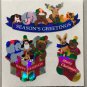 Sandylion Merry Christmas Stickers Seasons Greetings Happy Holidays Retro Rare Vintage XPM92