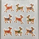 Sandylion Christmas Reindeer Stickers Retro Rare Vintage XKK361