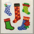 Sandylion Christmas Stickers Stockings Retro Rare Vintage XMY329