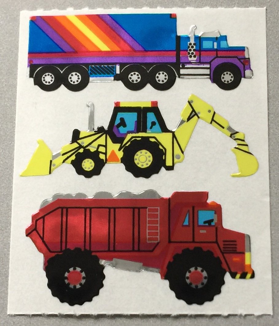 Sandylion Trucks Construction Dump Digger Tractor Trailer Stickers Rare Vintage MY36