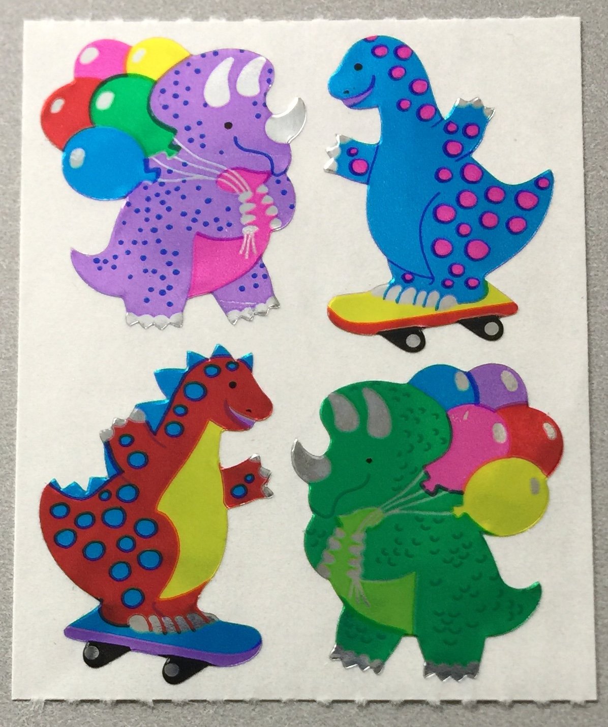 Sandylion  Dinosaurs at Play Stickers Rare Vintage MY47