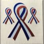 Sandylion Ribbon God Bless American USA Patriotic Stickers Rare Vintage MY353
