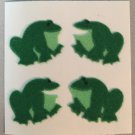 Sandylion Fuzzy Stickers FROGS Retro Rare Vintage FM019
