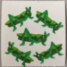 Sandylion Fuzzy Stickers GRASSHOPPER Retro Rare Vintage Retired Scrapbook FM228