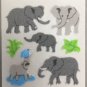 Sandylion Fuzzy Stickers ELEPHANT Retro Rare Vintage Retired FM428