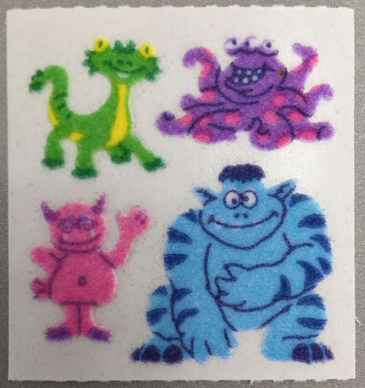 Sandylion Fuzzy Stickers HAMSTERS Retro Rare Vintage Retired