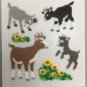 Sandylion Fuzzy Stickers GOAT Retro Rare Vintage Retired Scrapbook FM446