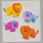 Sandylion MOP Mother of Pearl Stickers LION Retro Rare Vintage Retired MOP019