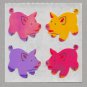 Sandylion MOP Mother of Pearl Stickers PIGS Retro Rare Vintage Retired MOP026