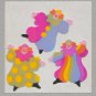 Sandylion MOP Mother of Pearl Stickers CLOWN Retro Rare Vintage Retired MOP031