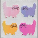 Sandylion MOP Mother of Pearl Stickers PERSIAN CATS Retro Rare Vintage Retired MOP069