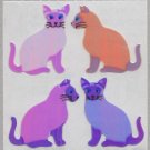 Sandylion MOP Mother of Pearl Stickers SIAMESE CAT Retro Rare Vintage Retired MOP076