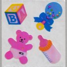 Sandylion MOP Mother of Pearl Stickers BABY ACCESSORIES Retro Rare Vintage Retired MOP083