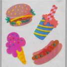 Sandylion MOP Mother of Pearl Stickers JUNK FOOD Retro Rare Vintage Retired MOP101