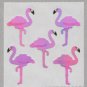 Sandylion MOP Mother of Pearl Stickers PINK FLAMINGOS Retro Rare Vintage Retired MOP181