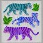 Sandylion MOP Mother of Pearl Stickers TIGERS Retro Rare Vintage Retired MOP251