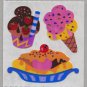 Sandylion MOP Mother of Pearl Stickers ICE CREAM SUNDAE TREAT Retro Rare Vintage Retired MOP268