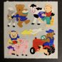 Sandylion Teddy Bear Teddie Farm Tractor Cow Goat Pig Chicken Dog Stickers KK327